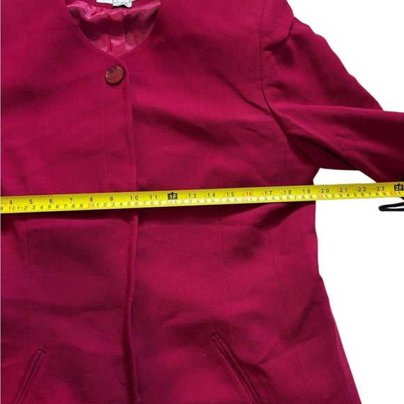 Jones New York Vintage Women's Wool Cranberry Suit Size 12 (NWT) - Picture 6 of 11